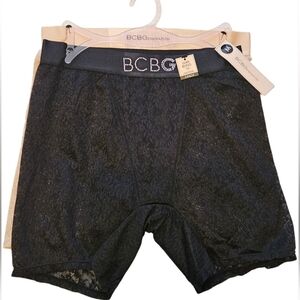 BCBGeneration Luxe Bling Lace Short -Size Medium Underwear - Black & Pink 2-Pack